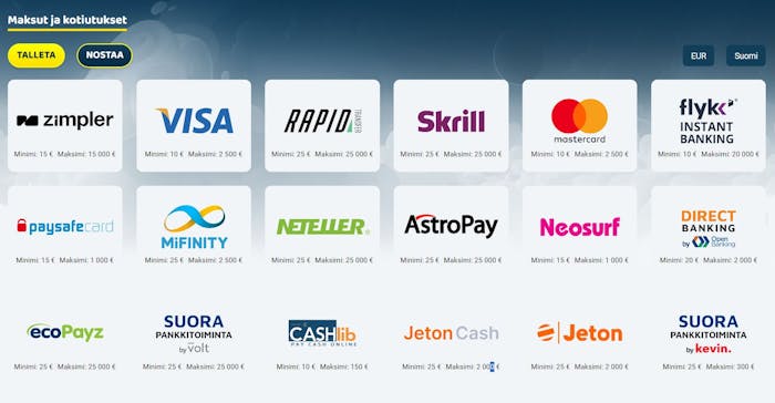 svenplay Maksuvaihtoehdot