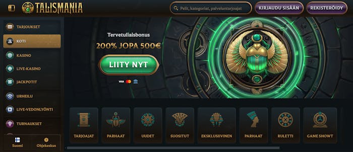 talismanian tervetulotarjous