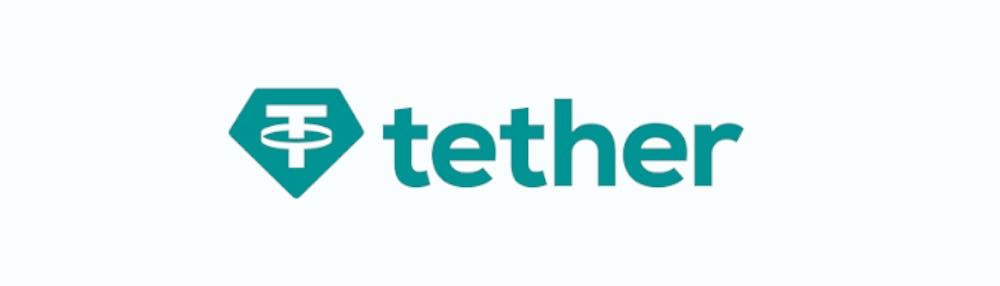 Tether-kryptovaluutan logo, joka on vakaa maksutapa kasinopelaamiseen.