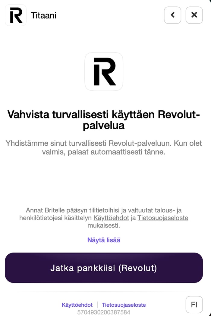Titaani kotiutus sisältää moniin muihin kasinoihin verrattuna ylimääräisen vaiheen, jossa pitää vahvistaa tili pankkitunnuksilla.