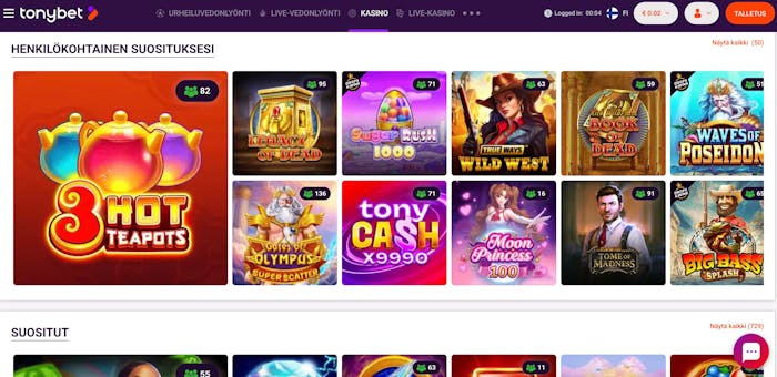 Tonybet casinon peliaula