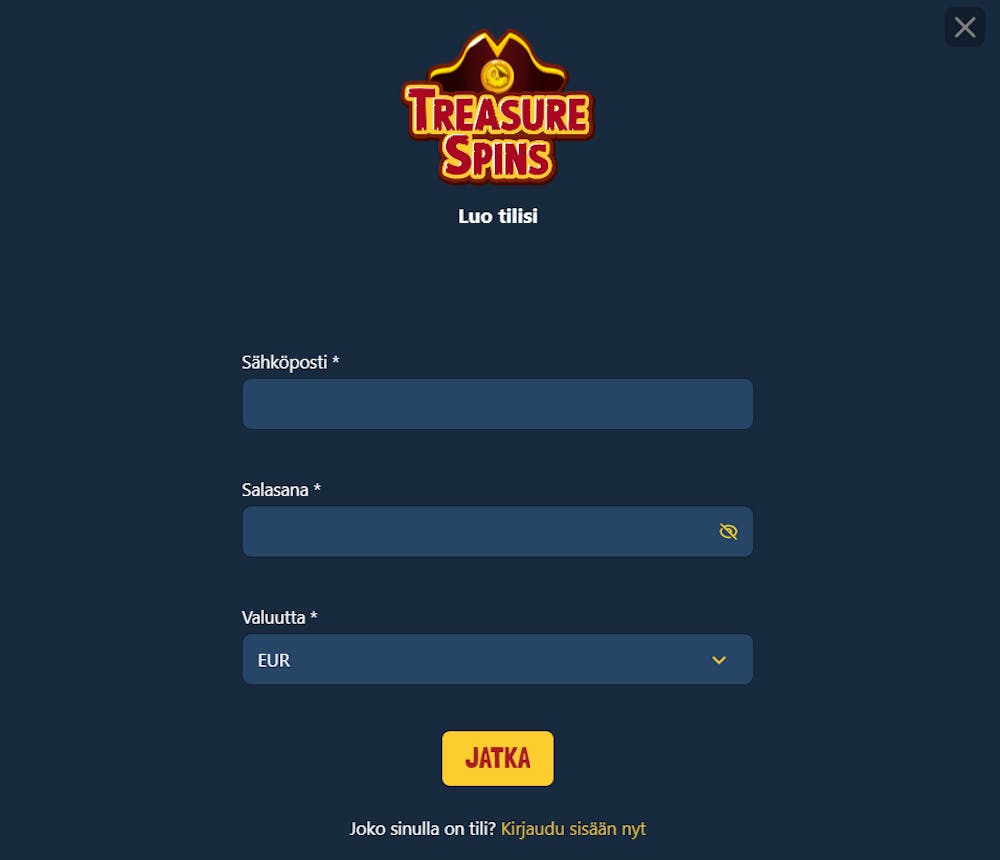 treasurespinsin login