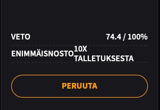 Kierrätys 74,4 prosentin kohdalla.