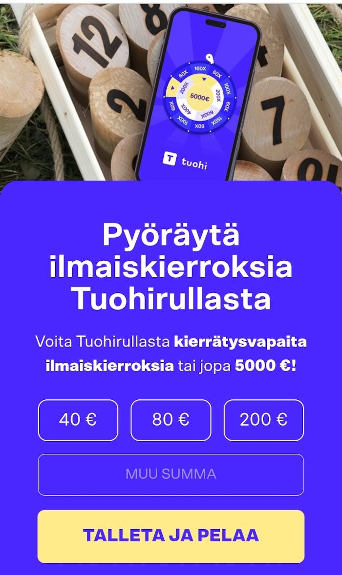 Tuohirulla bonukset