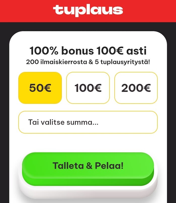 Tuplaus bonus