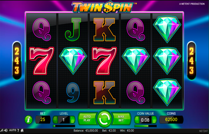 Twin Spin: Arvostelu, tiedot ja yksityiskohdat logo
