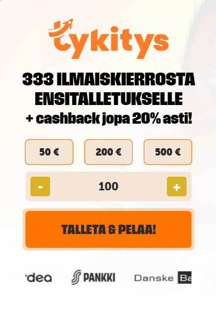 Tykitys uuden pelaajan bonus