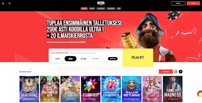 ultra casino Etusivu