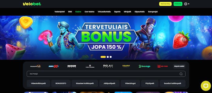 velobetin tervetulotarjous
