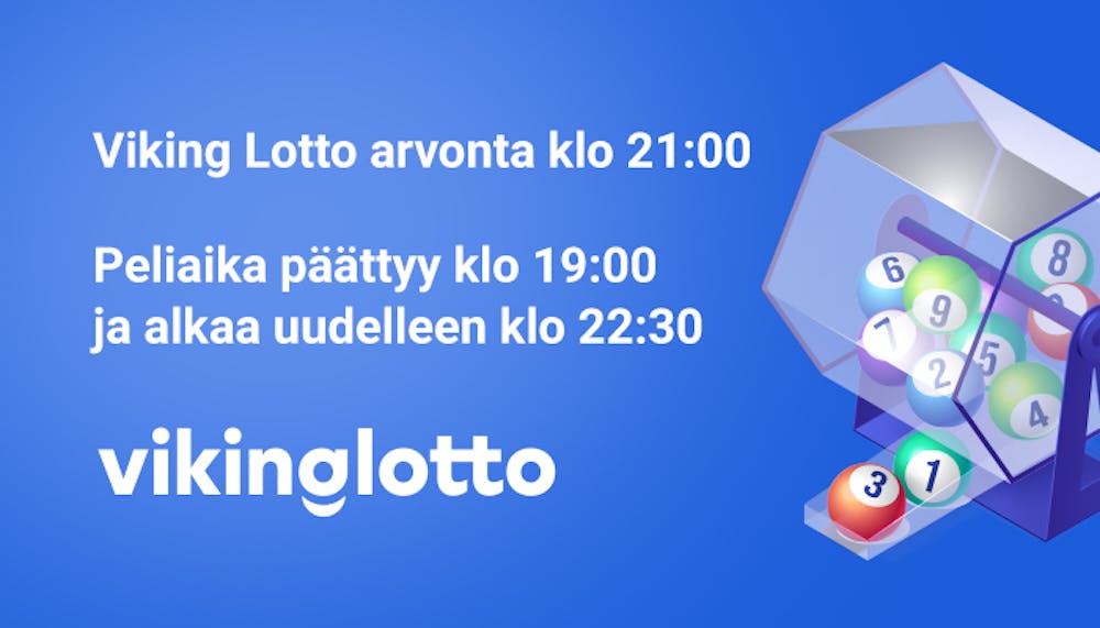 Viking Lotto arvonta-aika on joka viikko klo 21.