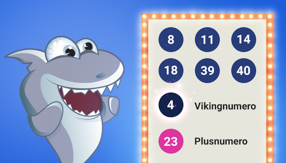 Kasinohai näyttää Vikingloton oikeat numerot.