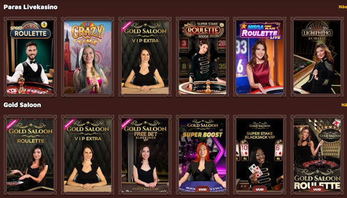 Viking Luck Casinon live-pelit