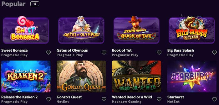 Weezybet Casinolta löytyy kaikki suosituimmat slotit