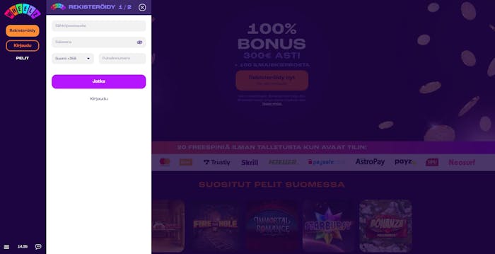 kuva näyttää wheelz kokemuksia rekisteröitymisestä