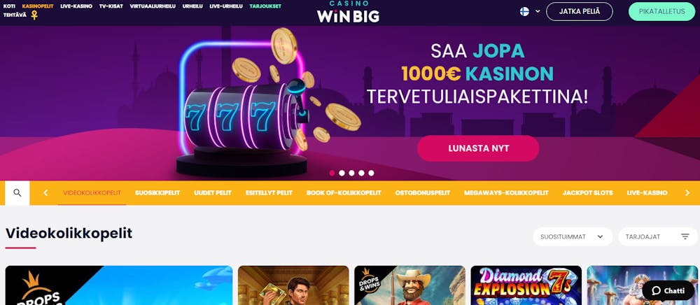 casinowinbigin tervetulotarjous