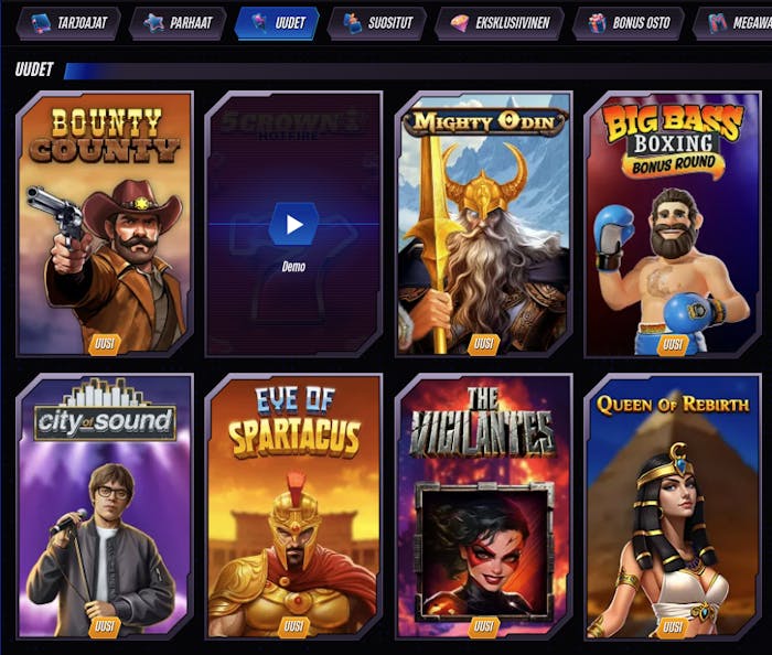 Pelaa uusimpia kolikkopelejä Winrolla kasinolla