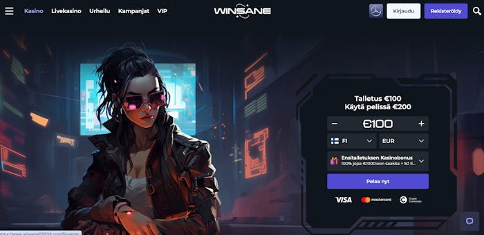 Winsane Casinon etusivu