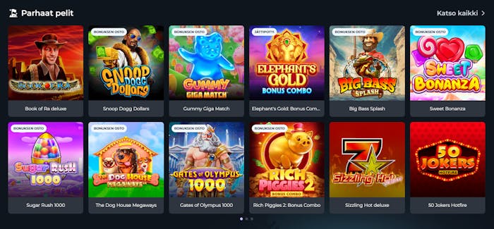 Winsanen pelivalikoima lunastaa kaikki kasinopelaajen ja vedonlyöjien odotukset.