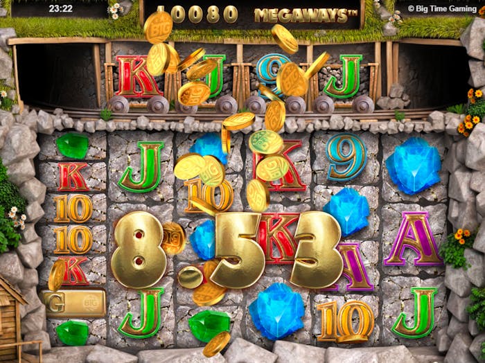 Voittokierros Bonanza Megaways slotissa.