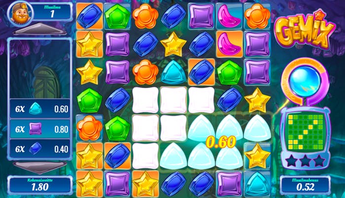 Voittokierros Gemix-slotissa