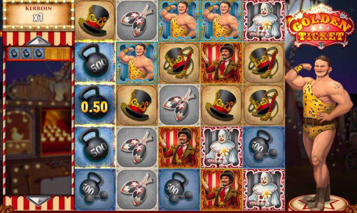 Voittokierros Golden Ticket slotissa.
