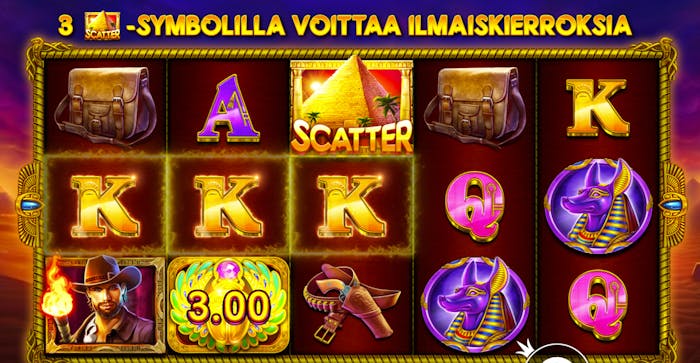 Voittokierros John Hunter Tomb of the Scarab Queen-slotissa