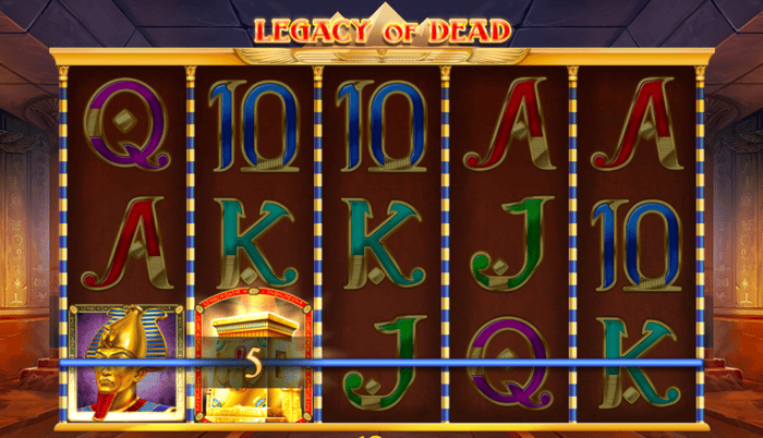 Voittokierros Legacy of Dead-slotissa