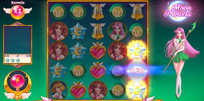 Voittokierros Moon Princess-slotissa