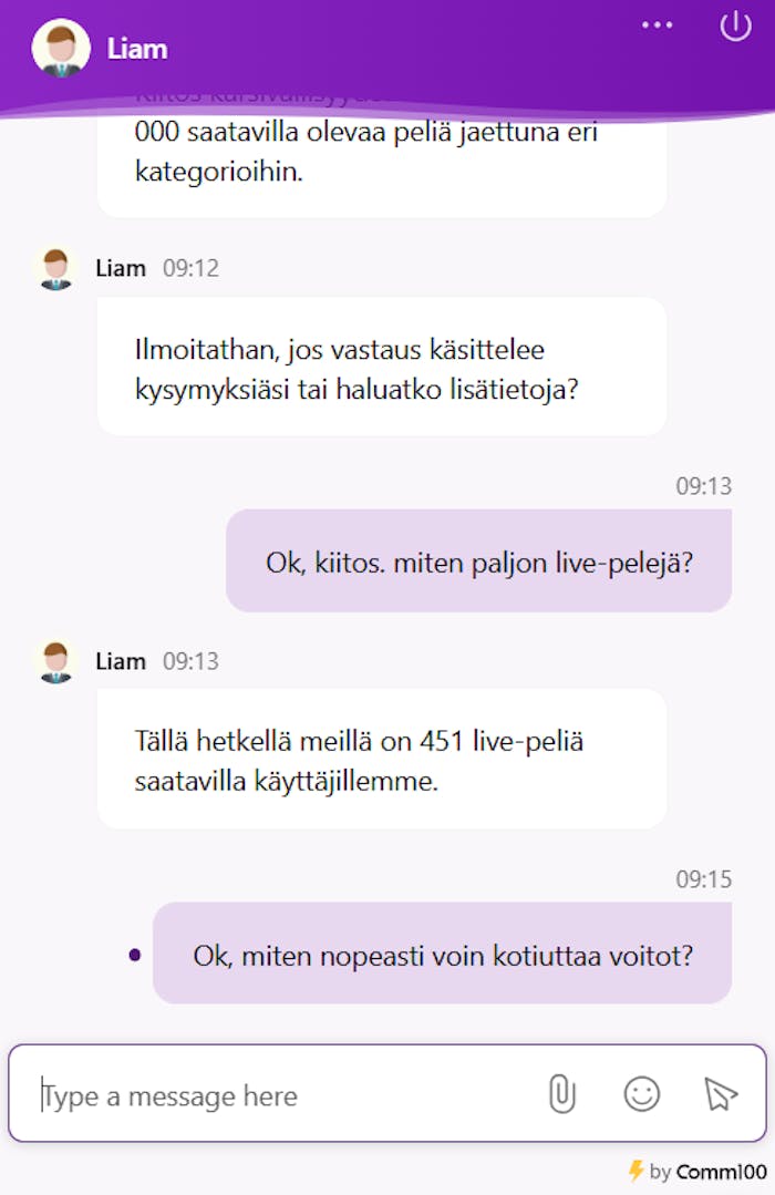 Wintopia asiakaspalvelu