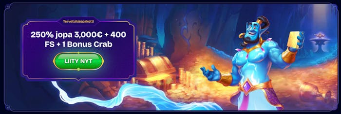 Lunasta iso tervetuliaisbonus WishWin Casinolla!