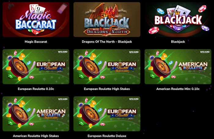 Wizard Games on myös luonut jonkin verran hauskoja pöytäpelejä