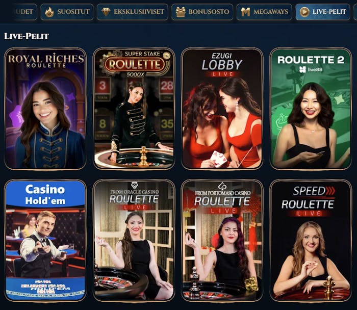 Wonderluck live casinolla pääset pelaamaan suosittuja pelejä kuten Speed Roulette Live