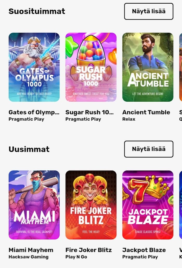 XLBET pelivalikoima