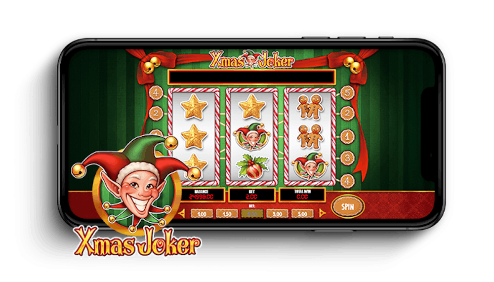 XMas Joker on suunniteltu toimimaan hienosti myös puhelimella, mikä voidaan nähdä tästä kuvasta