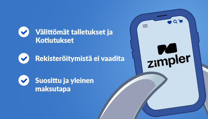 Kasinohain listaus Zimpler-maksutavan eduista: nopeat talletukset ja kotiutukset