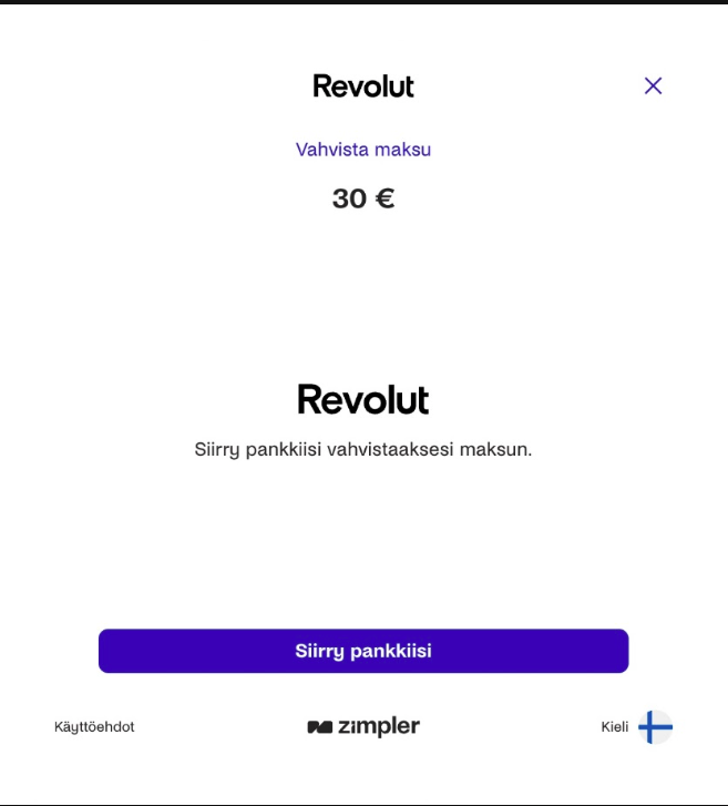 Valitsin Revolut-pankin